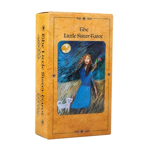 Iouyjiu Little Sister Tarot, English Tarot Deck, 78pcs Tarot Cards, Mystical Party Game, Entertainment Tarot Set, Standard Tarot Cards, Portable Tarot Deck, Family Tarot Game