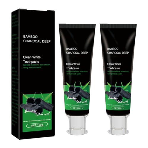 2024 New Bamboo Charcoal Deep Toothpaste,Clean White Toothpaste,Organic Bamboo Charcoal Toothpaste, Teeth Stain Removing And Fre