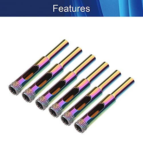 Brocas diamantadas 8mm para vidrio y cerámica pack 10 miniatura 3