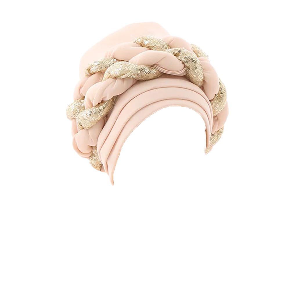 African Auto Geles Headtie bereits hergestellte Headties Shinning Pailletten Turban Cap für Frauen weibliche Kopfwickel