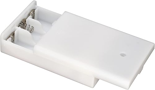 Miniatura 5 de OPSFALCON Soporte para 3 pilas AA, 3 cajas de batería AA, 3 cajas de soporte de batería AA de 1.5 V con interruptor de encendidoapagado y cubierta,
