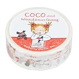 GreetingLife(グリーティングライフ) マスキングテープ 15mm幅 ココちゃん RYZ-947