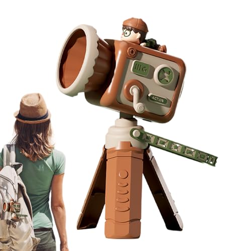 Uppladdningsbar liten handfläkt, kammarformad fläkt | retro kamera handfläkt, liten justerbar hastighet handkylningsenhet för män, E