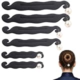 GWEOR 6er Set Duttmacher Haarknoten-Hilfe – Bun Maker Set in 3 Größen (2x Groß, 2x Mittel, 2x Klein) – Volumen Haar-Donut für Damen & Mädchen, Perfektes Haarstyling-Zubehör
