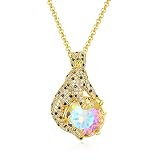 superchic Leopard Necklace Zirconia Crystal Pendant Jewelry Gifts (golden color) (golden color)