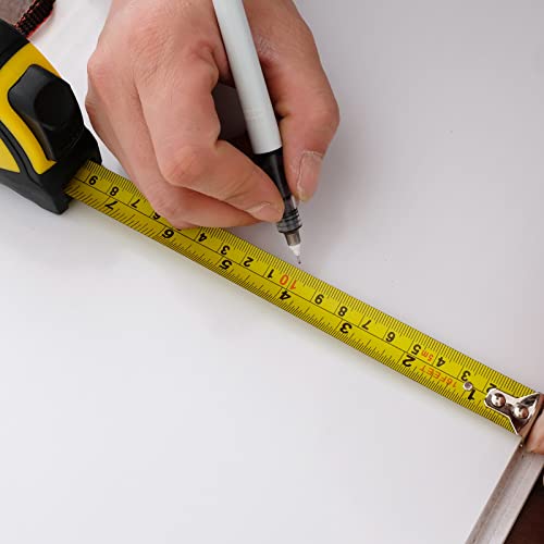 Auto-Lock Measuring Tape, 16-Feet (5M) Dual Side Retractable Tape Measure, Inch/Metric Scale, Mid Accuracy, For Electricians, Carpenter, Surveyors And Engineers, With Rubber Protective Casing #TOP4
