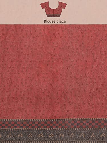 Image of Amazon Brand - Anarva Women's Kalamkari Saree With Blouse Piece