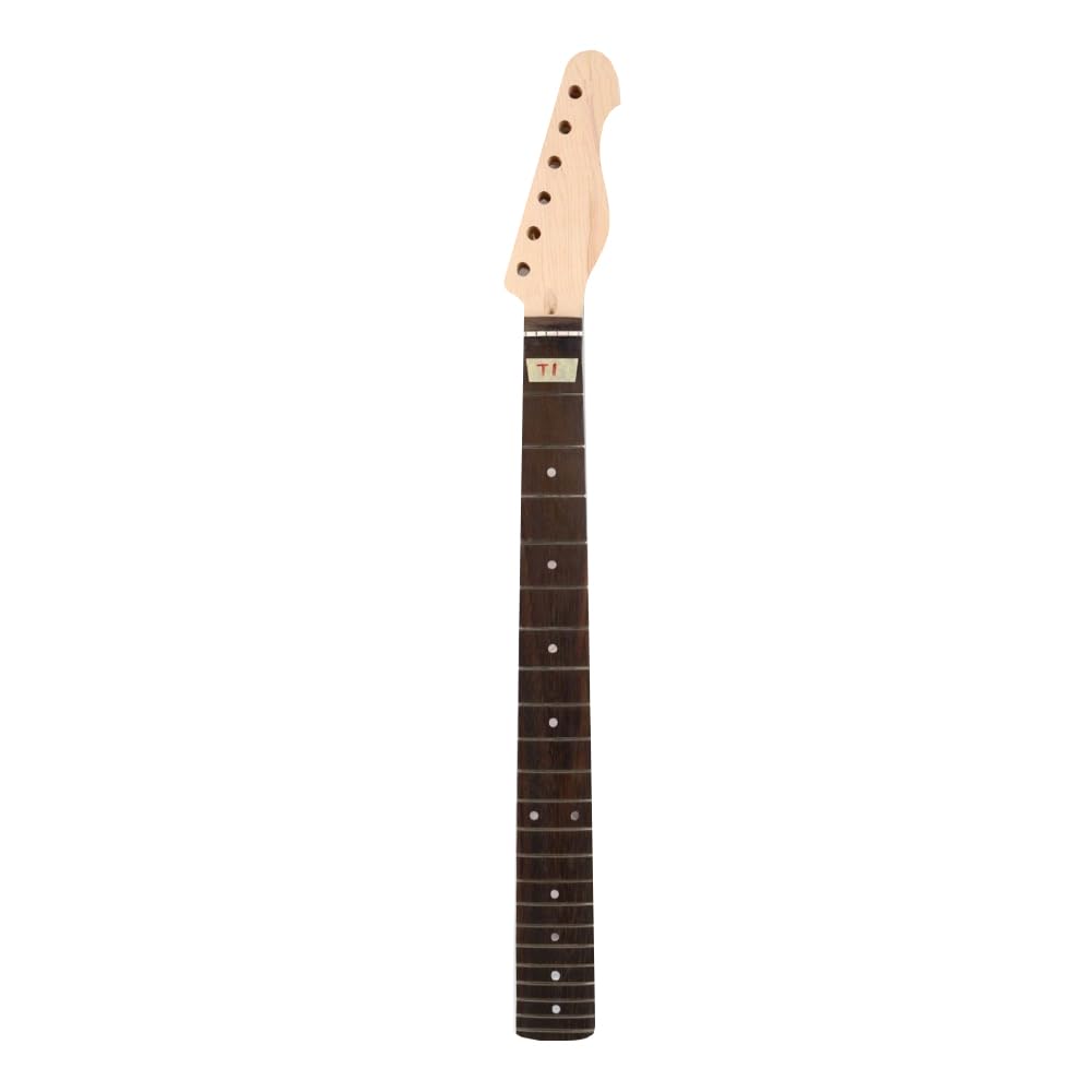 Gitarrenhals aus unlackiertem Ahorn, 22 Bünde, 68,6 cm, Palisander-Griffbrett, Punkt-Inlay, Bariton, aufschraubbar, Gitarrenteile, Ersatz (22 Bund 68 cm), S36 8 MN