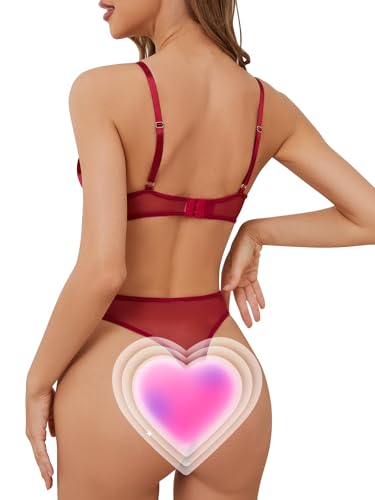 Lilosy-Sexy-Floral-Embroidered-Flower-Mesh-Underwire-Push-Up-Lingerie-Set