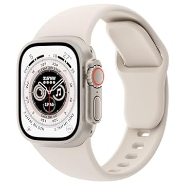 Pulseiras esportivas compatíveis com Apple Watch séries Ultra 10/9/8/7/6/5/4/3/2/1 de 38 mm, 40 mm, 41 mm, 44 mm, 45 mm e 49 mm, SE, feminino e masculino, Starlight