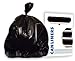 HER High-Density Coreless Roll Waste Can Liners, 40-45 gal, 22 mic, 40x48, Black (Z8048VKR01)