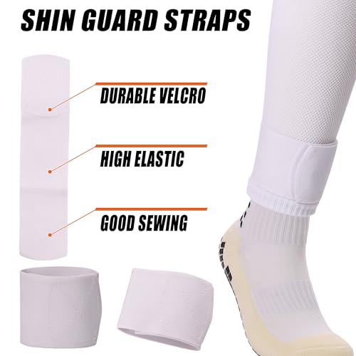 Grip Socks with Leg Sleeves and Shin Guard Straps | Anti Slip Non-Skid Durable & Comfy Soccer Socks for Training & Matches4