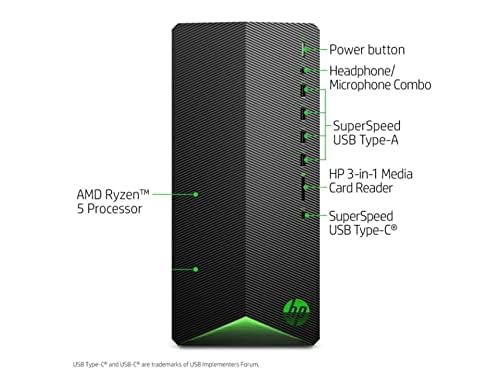 Amazon.com: HP Pavilion Gaming Desktop Computer, AMD 6-Core Ryzen