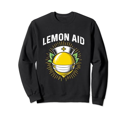 Lemon Aid - Divertido juego de palabras de limonada para papá Broma Palabra Amante del limón Sudadera