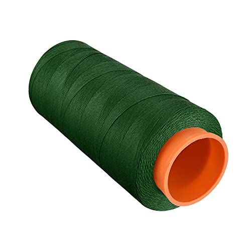 Hilo de poliéster uxcell 1000 yardas 20S/3 hilo multiusos para costura manual y a máquina, verde oscuro miniatura 5