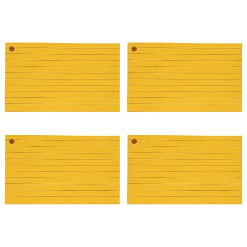 200pcsカラースタディカード3x5inch Lined Lined Notecard With Metal Rings For Note-taking&Journaling Travel Noteカード