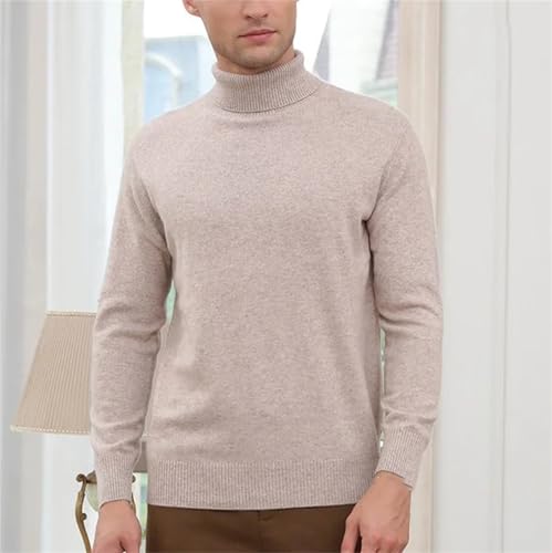 Men Cashmere Sweater Turtleneck Winter Warm Knitted Long Sleeve Pullovers Sweater2