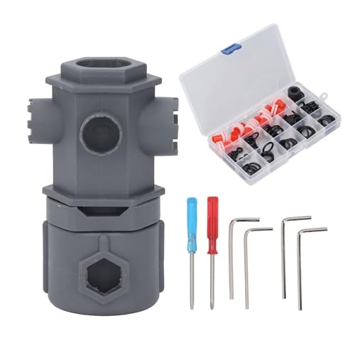 Mavaol Faucet Sink Wrench 16 in 1 Under Plumbing Installer Multifunctional Kitchen Bathroom Tool with Various Gaskets