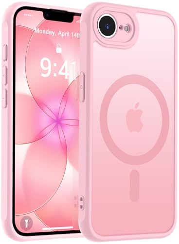 Image of MOCCA Magnetic Shockproof for iPhone 17e Case,Pink | Fits iPhone 17e & 16e | 16ft Drop | Compatible with MagSafe | Anti-Slip Matte | Full Camera Lens Protection | Ultra-Slim