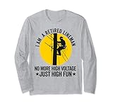 Lineman im Ruhestand, Vater, Männer, der in den Ruhestand geht, Kabelnetzbetreiber Langarmshirt