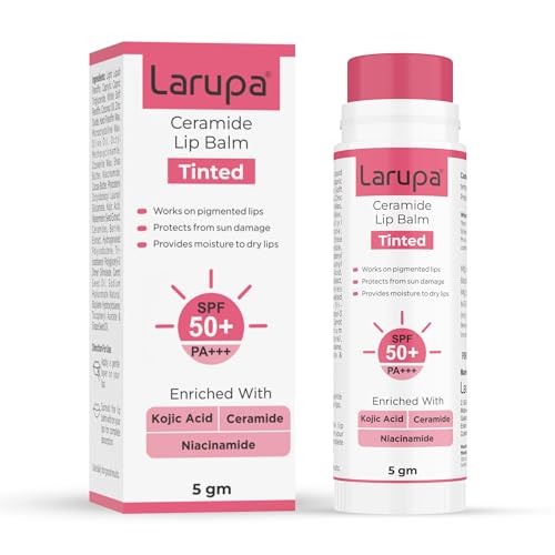 Tinted Ceramide Lip Balm with SPF50 PA+++ – Kojic Acid & Niacinamide – For Lip Lightening & Protection 5gm