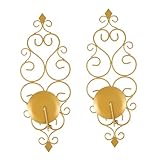 Levemolo 2 Stück Teiliges Wandkerzenhalter Gold Stilvolle Teelicht und...