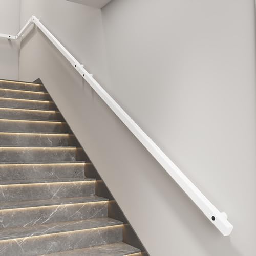 Rambarde intérieure de 3,5 m : kit de rampe d'escalier bois moderne - 5