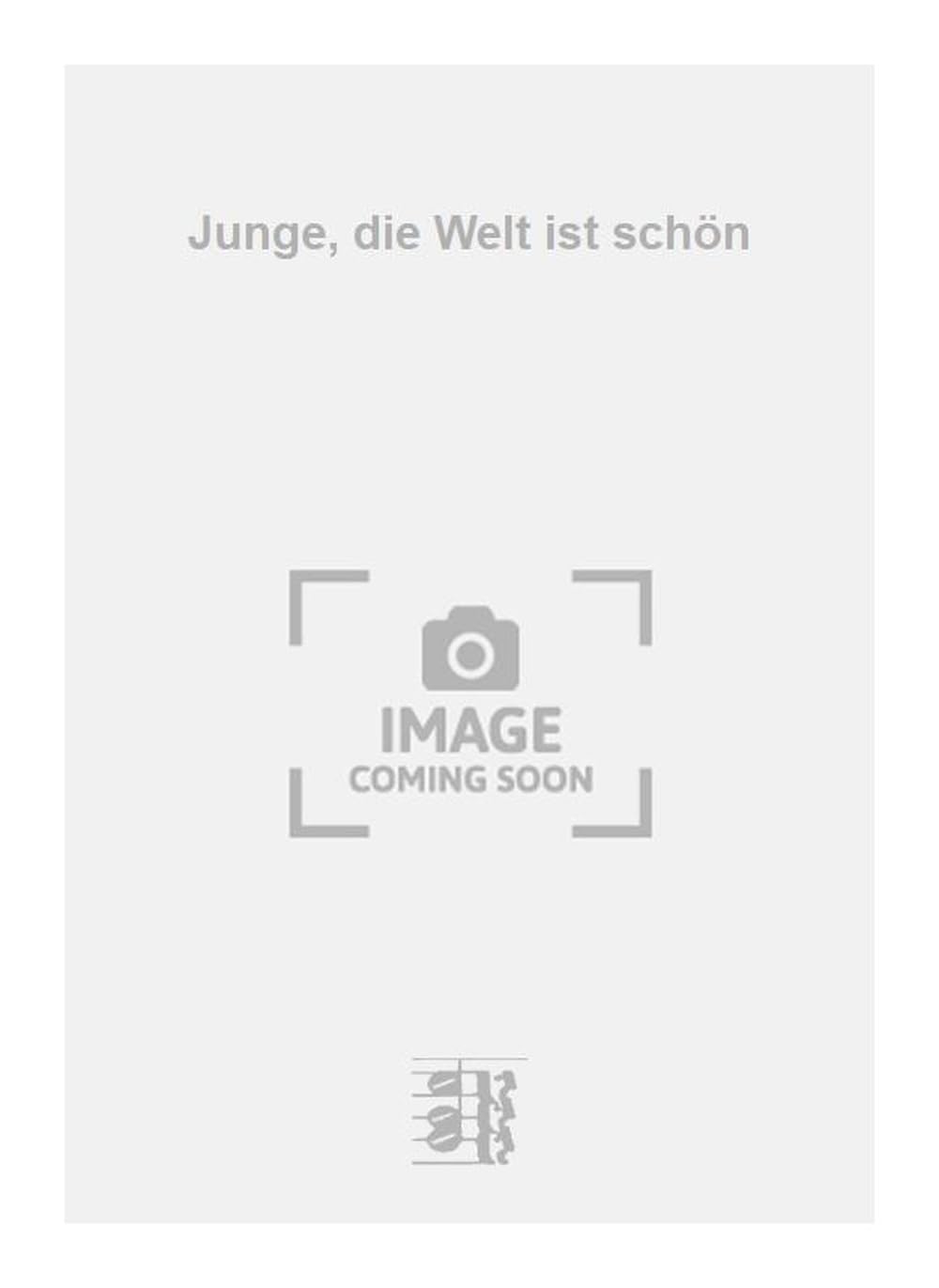 Junge, die Welt ist schön. Vocal And Piano.