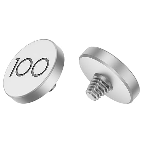 JJC シャッターボタン レリーズボタン 純銅製 ライカ 100周年限定 Leica Q3 43 Q3 Q2 Q-P Q D-LUX 8 M10 M9 M-11 などに対応 ネジ式 シルバー 1個入りのサムネイル