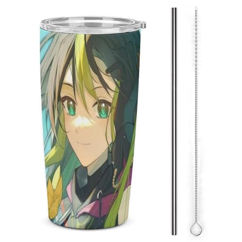 コップ 原神 提?里 Tighnari ティナリ マグカップ 車用 タンブラー メンズ 車載 自動車カップ 魔法瓶 水筒 水カップ ポット 旅行杯 ケトル コーヒーカップ ストロー付き レディース 蓋付き 持ち運び マグボトル ステンレス鋼 ダイレクトタイ