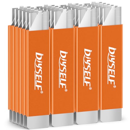 Image of DIYSELF 24 Pack Box Cutter Retractable Knives, Single-Edge Utility Knife