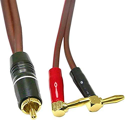 Banana Plug To Rca Speaker Cable,Speaker Wire Rca Male To Banana Plugs(2Banana) 4Mm Ofc Hifi Speaker Wire 3.28Ft (1M) #TOP1