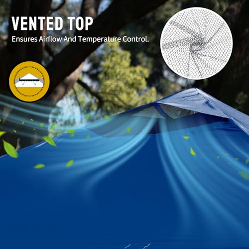 image for CROWN SHADES 10x10 Pop Up Canopy - Beach Tent with One Push Setup - Ea
