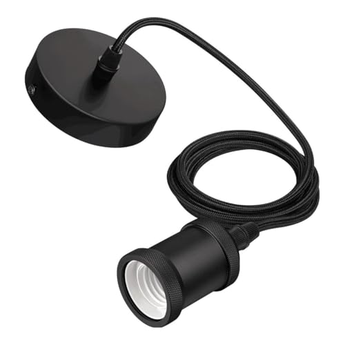 Philips LED Corda Vintage Portalampada, Nero