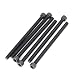 binifiMux 6pcs M6 x 100mm Full Thread Black Hexagon Socket Cap Head Bolt Alloy Steel 12.9 Grade