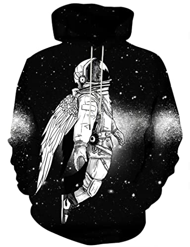 Asylvain Unisex Graphic Hoodies 3D Cool Design Print Colorful Hooded Sweatshirt for Men and Women