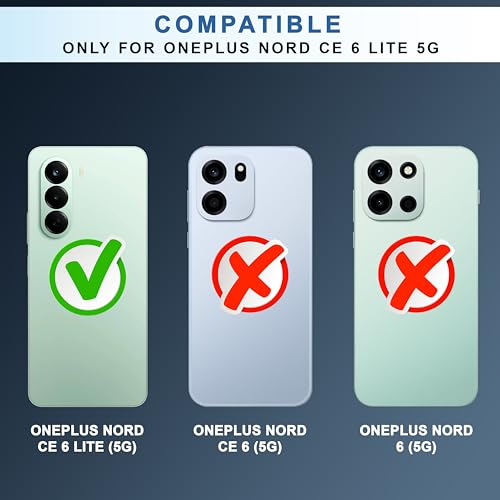 Image of CEDO Backcover for OnePlus Nord CE 6 Lite (5G) | Camera Protection Bump Shockproof Edge | Ultra Hybrid Transparent Acrylic Clear TPU+PC Hard Backcase Cover (Black)