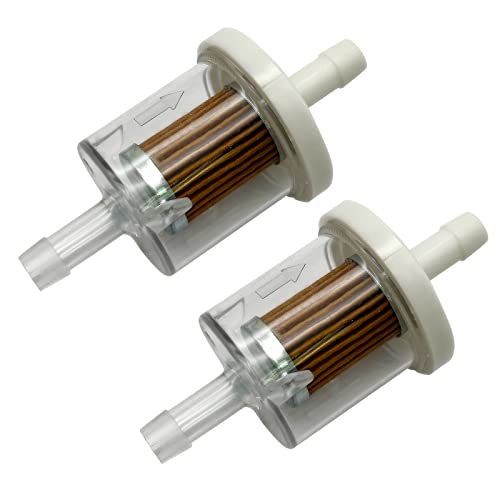 Filtro de combustible de repuesto para Briggs Stratton 691035 Filtro de combustible de 40 micras, filtro de combustible en línea de 1/4 pulgadas