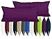 npluseins 2er Pack Kissenbezug oder 1 Set Bettwäsche aus Baumwoll-Jersey 552.676, 40 x 80 cm, lila