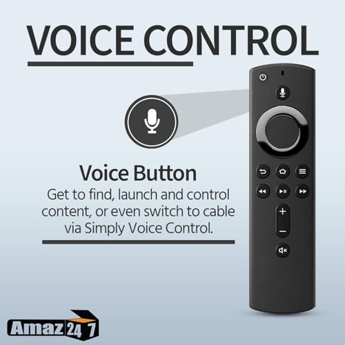 Image of QsmQam Remote Compatible with Amazon Alexa Voice Fire Stick Tv Stick 2nd Generation (Black) (2nd GEN Fire Stick Remote) Original