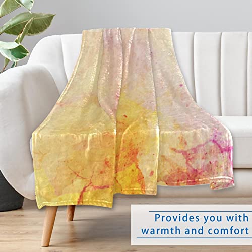 Couverture chaude à imprimé aquarelle, plaid lit thermique