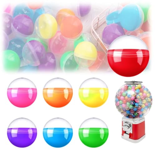 MINZHI 120 pièces de Boules de Bricolage Transparentes, Boules en Acrylique, Boules en Plastique Transparentes à remplir, Petites Capsules Rondes, Petites...