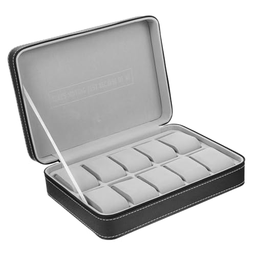 Étui de rangement pour 10 montres HEMOTON protège des rayures en voyage