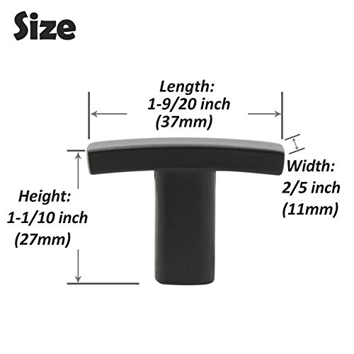 Probrico 15 Pack Cabinet Knobs Black Finish,Kitchen Furniture Cabinet Hardware,Dresser Pulls Closet Door Handles,Hardware For Cupboard Wardrobe Chest Of Drawers,Modern Style #TOP1