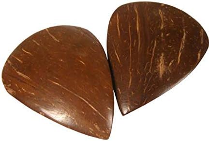 2 Traditional Crafted High Grade Coconut Shell Sarod Jawa Pick Plectrum image 5