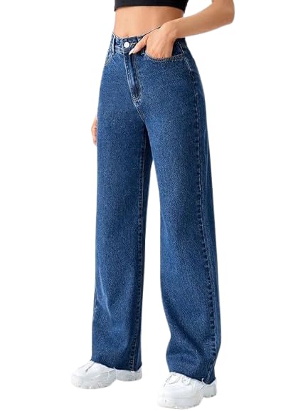 Image of Women's Denim Straight Fit Boyfriend Jeans