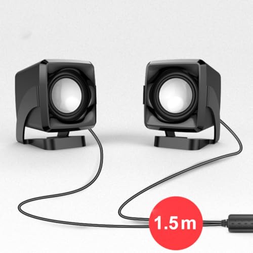 Altavoces USB para PC que ahorran espacio mini altavoces multimedia compactos para portátil 6