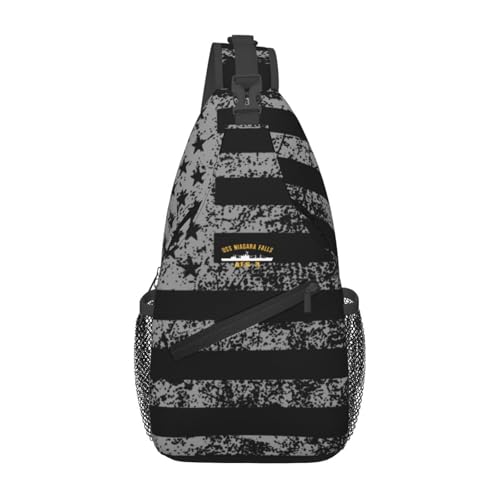 Morrales Urbanos Pequeño Sling Bag Negro para Hombre miniatura 2