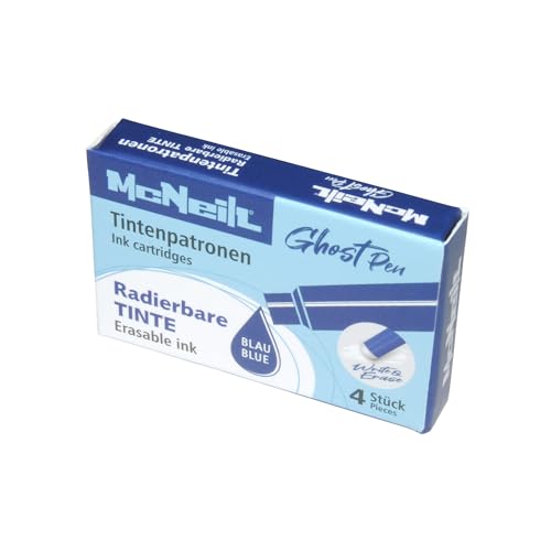 McNeill Ghost Pen Tintenpatronen 10er Pack blau radierbare