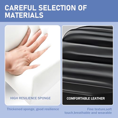 Larnavo Massage Table-Electric Massage Table with Black High-End Luxury Style, Facial Beauty Bed Includes Smart Lifting Adjustment, Breathing Hole, Chair&Trolley (Black) - Image 6